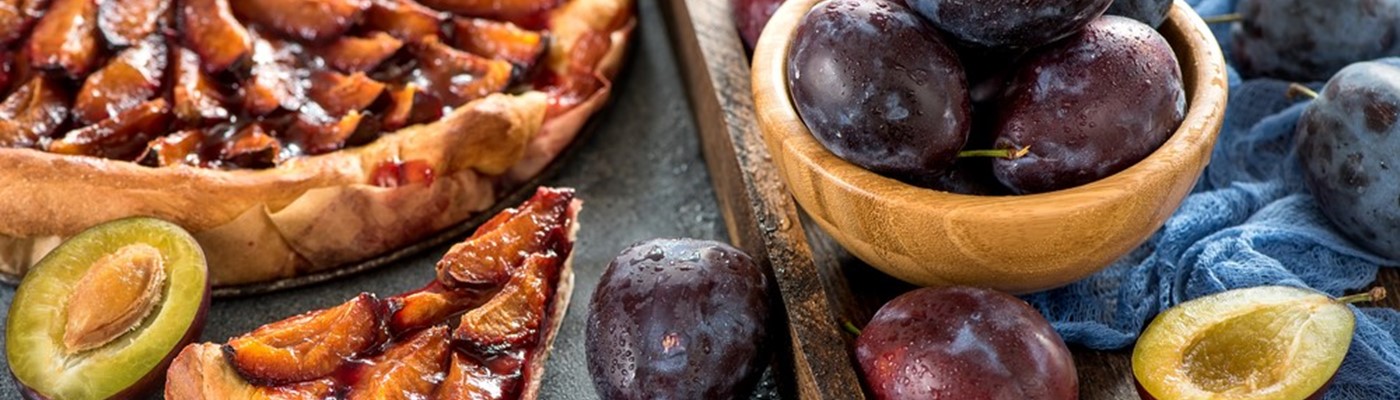 Švestkový koláč s medem